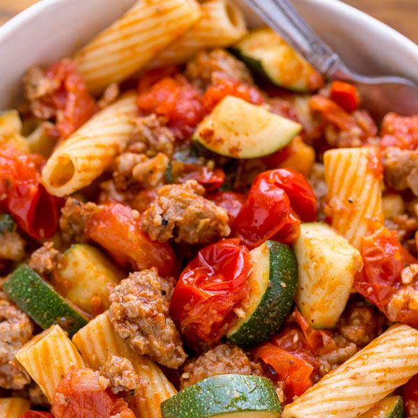 Rigatoni-Sausage-Tomatoes-Zucchini-1